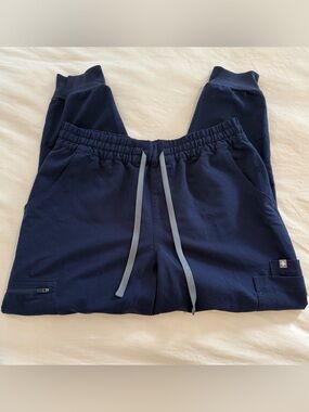 Fig Navy Blue Joggers Large Petite